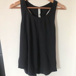 Lululemon work out top. Charcoal grey. Scoop neck tank.